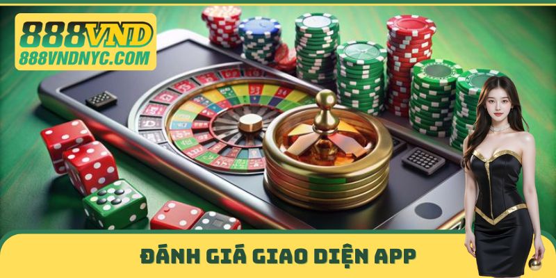 Giao diện ứng dụng đánh giá hiện đại, mượt mà